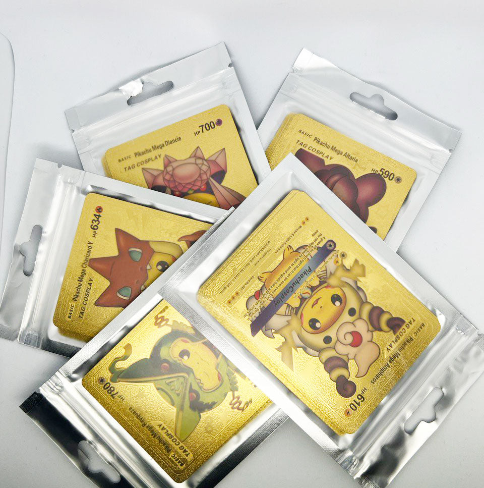 Pokemon Cards Gold foil Collection Bundle - Rare and Exclusive Cards