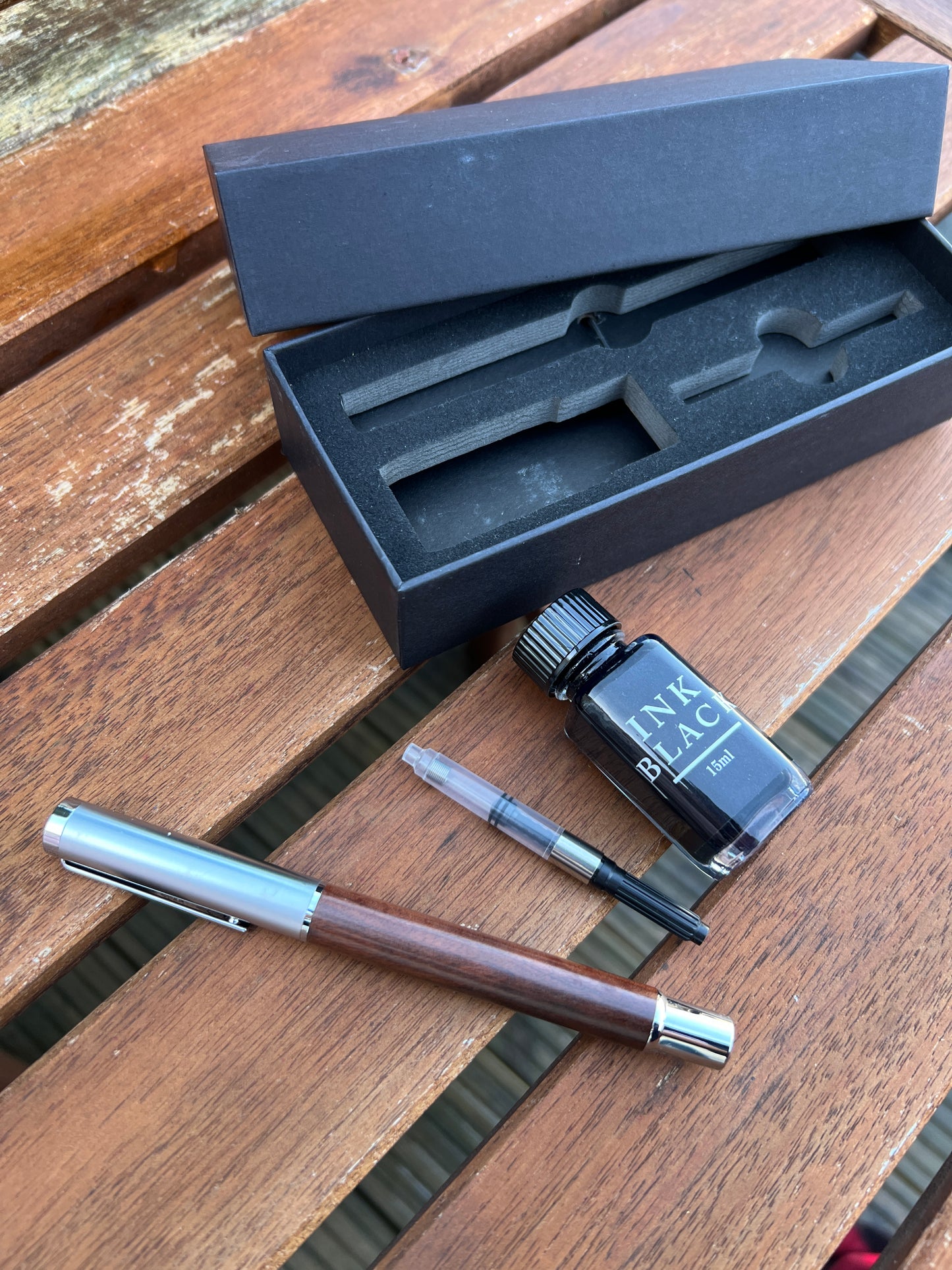Chrismtass Gift Set Wood Fountain Pen | Unique Dad Gift for Christmas, Teachers, or Corporate Use Gift Idea Unique Gift for Him