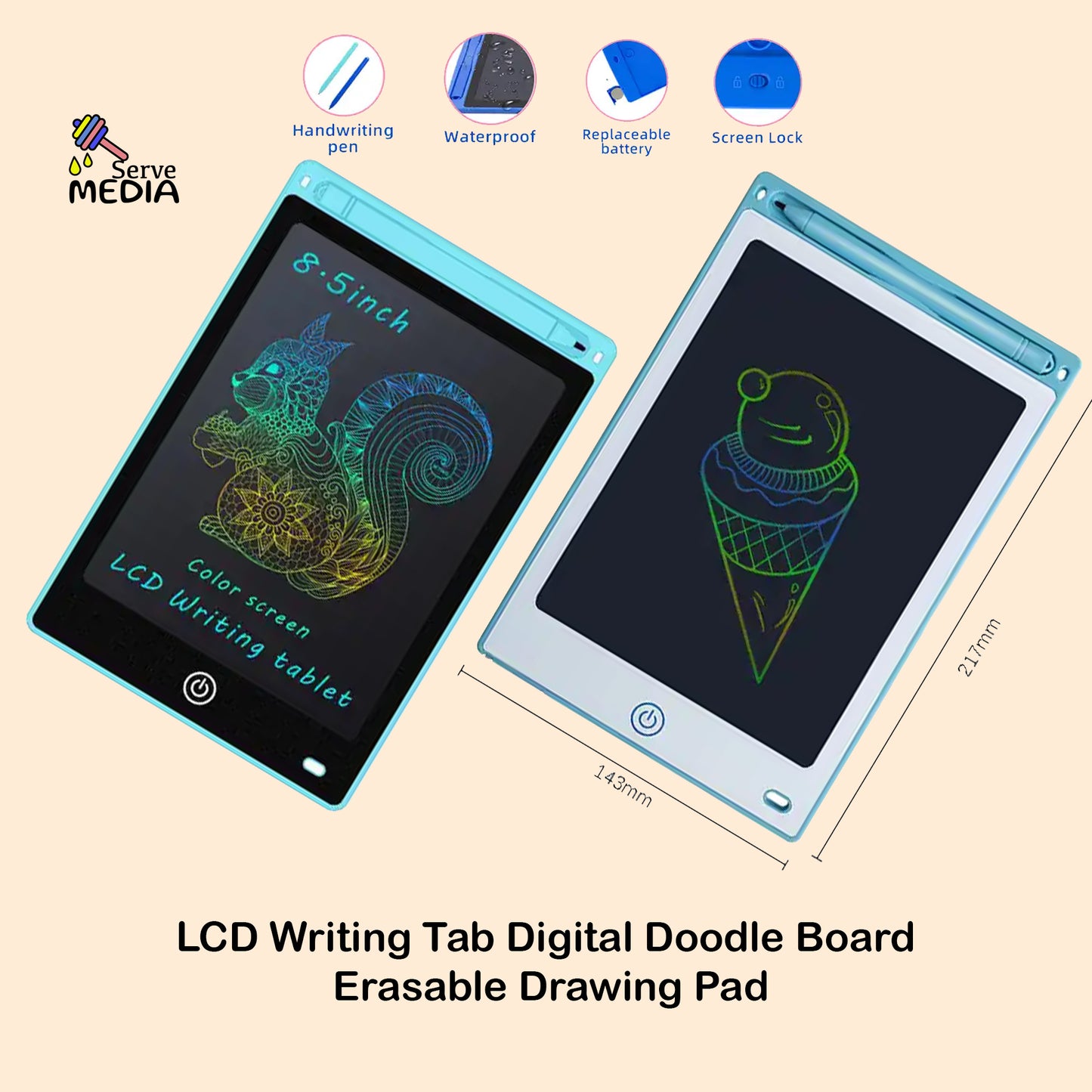 LCD Digital Doodle Writing Tablet Drawing Board