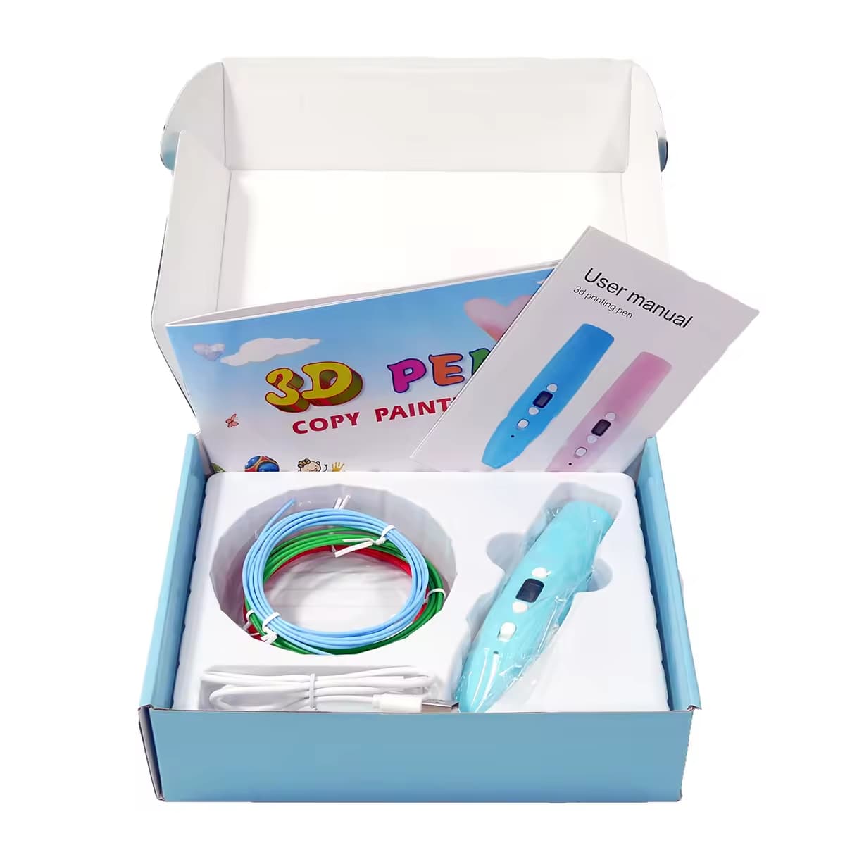 Wireless 3D Pen Printing Toys For Children Drawing Pencil Low Temperature Gifts
