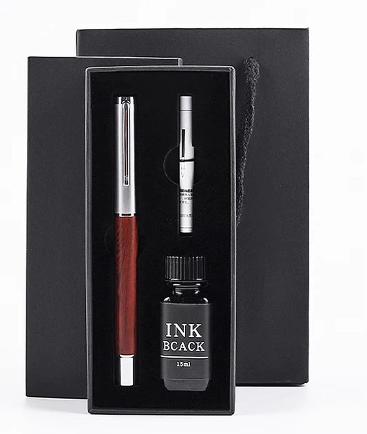 Chrismtass Gift Set Wood Fountain Pen | Unique Dad Gift for Christmas, Teachers, or Corporate Use Gift Idea Unique Gift for Him