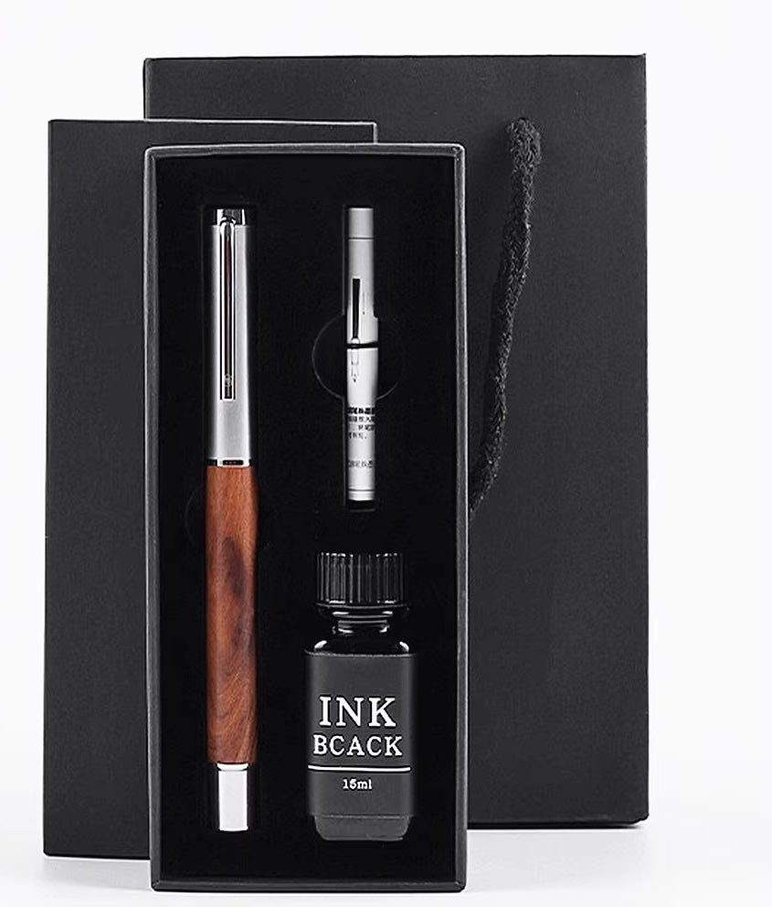 Chrismtass Gift Set Wood Fountain Pen | Unique Dad Gift for Christmas, Teachers, or Corporate Use Gift Idea Unique Gift for Him