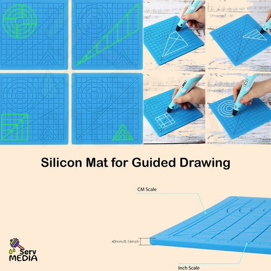 Silicon Mat for Guided 3D drawing