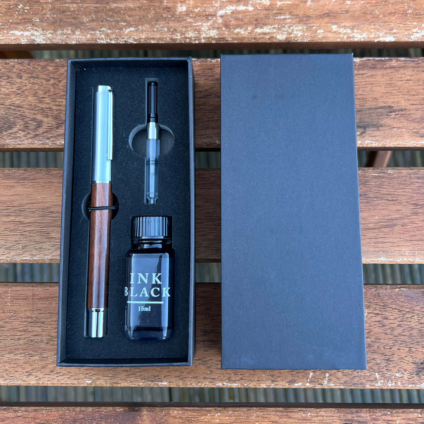 Chrismtass Gift Set Wood Fountain Pen | Unique Dad Gift for Christmas, Teachers, or Corporate Use Gift Idea Unique Gift for Him